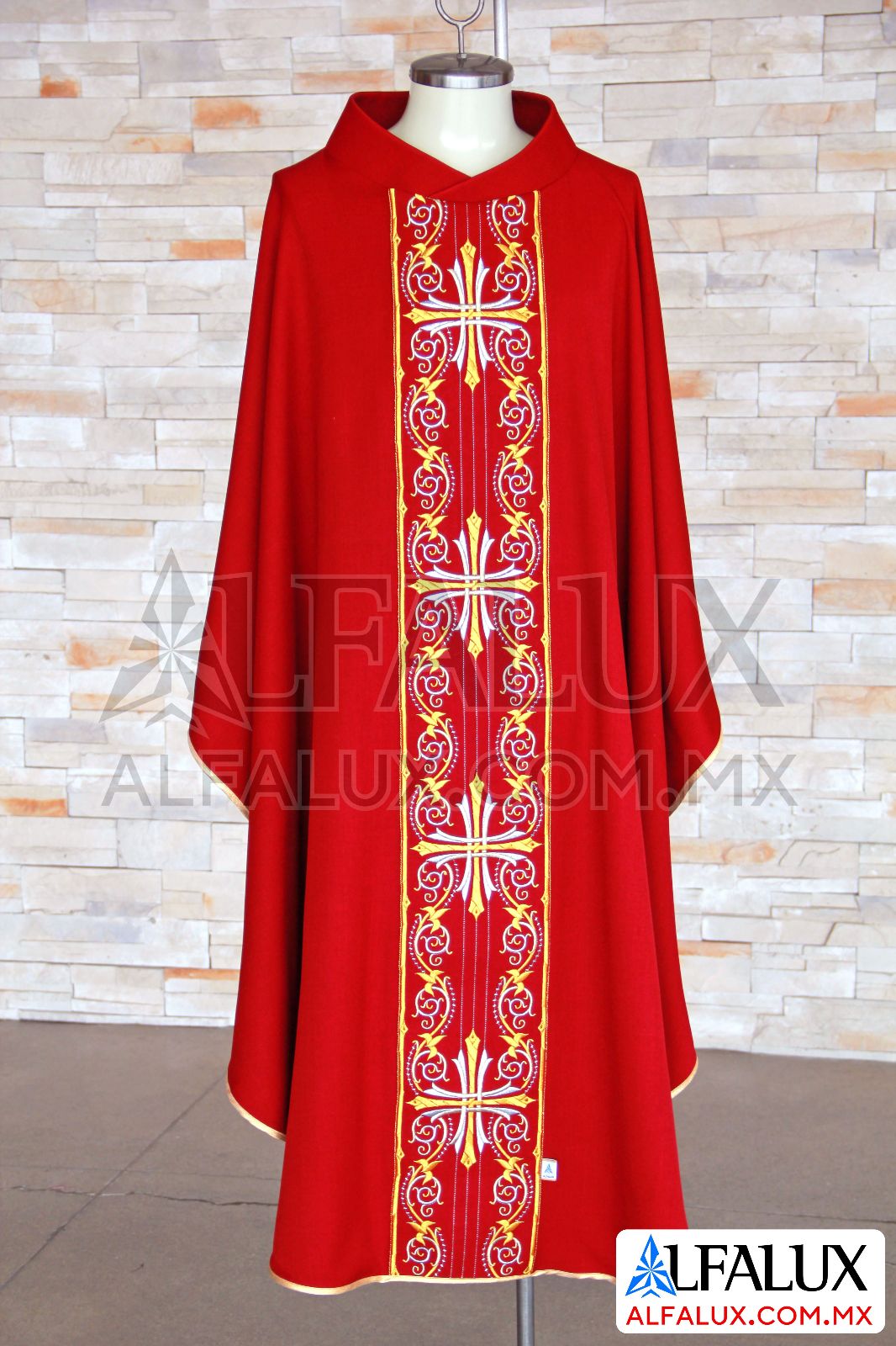 15 CARDENAL Alfalux Casulla Central Rojo 120